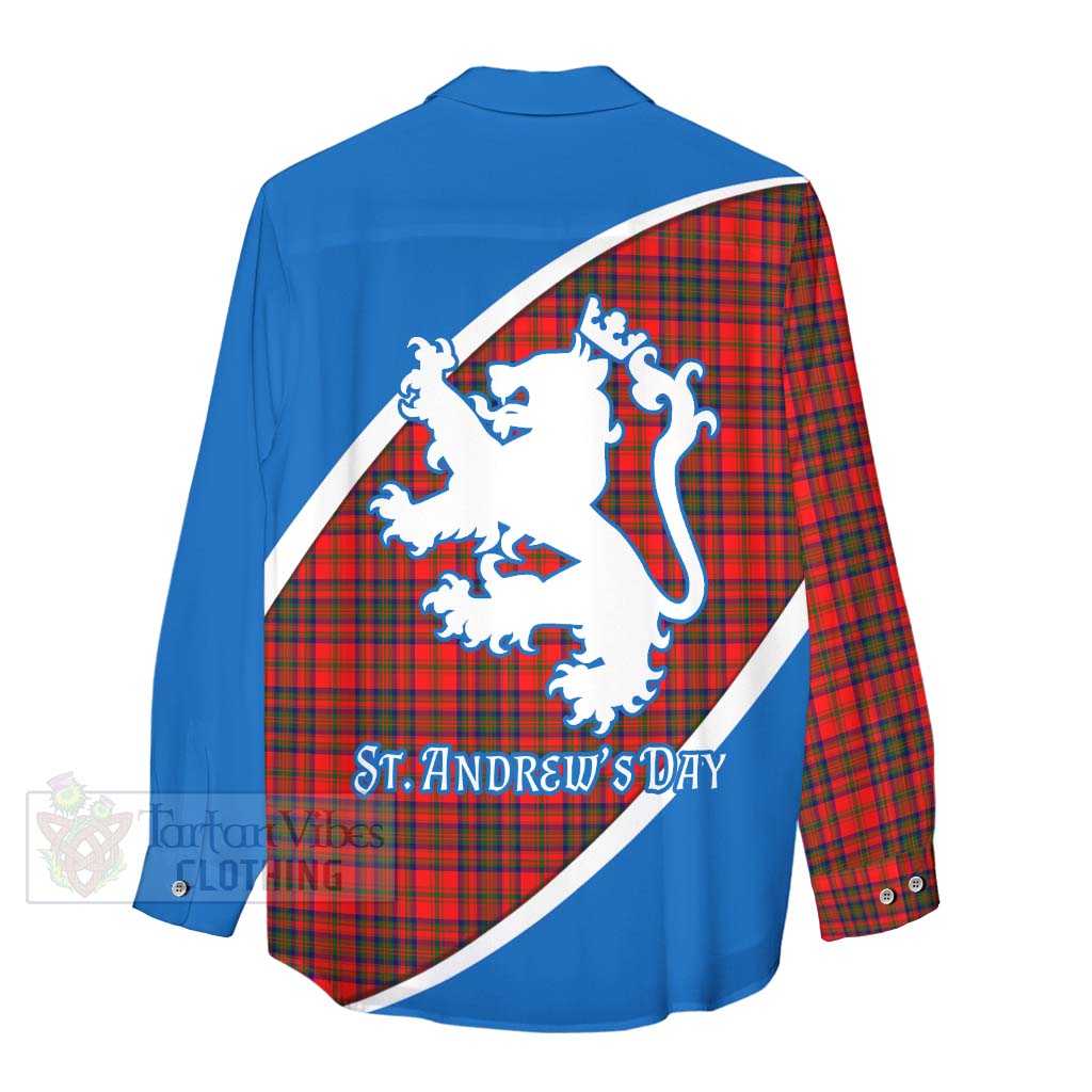 Tartan Vibes Clothing Matheson Family Crest Tartan Women's Casual Shirt Celebrate Saint Andrew's Day in Style
