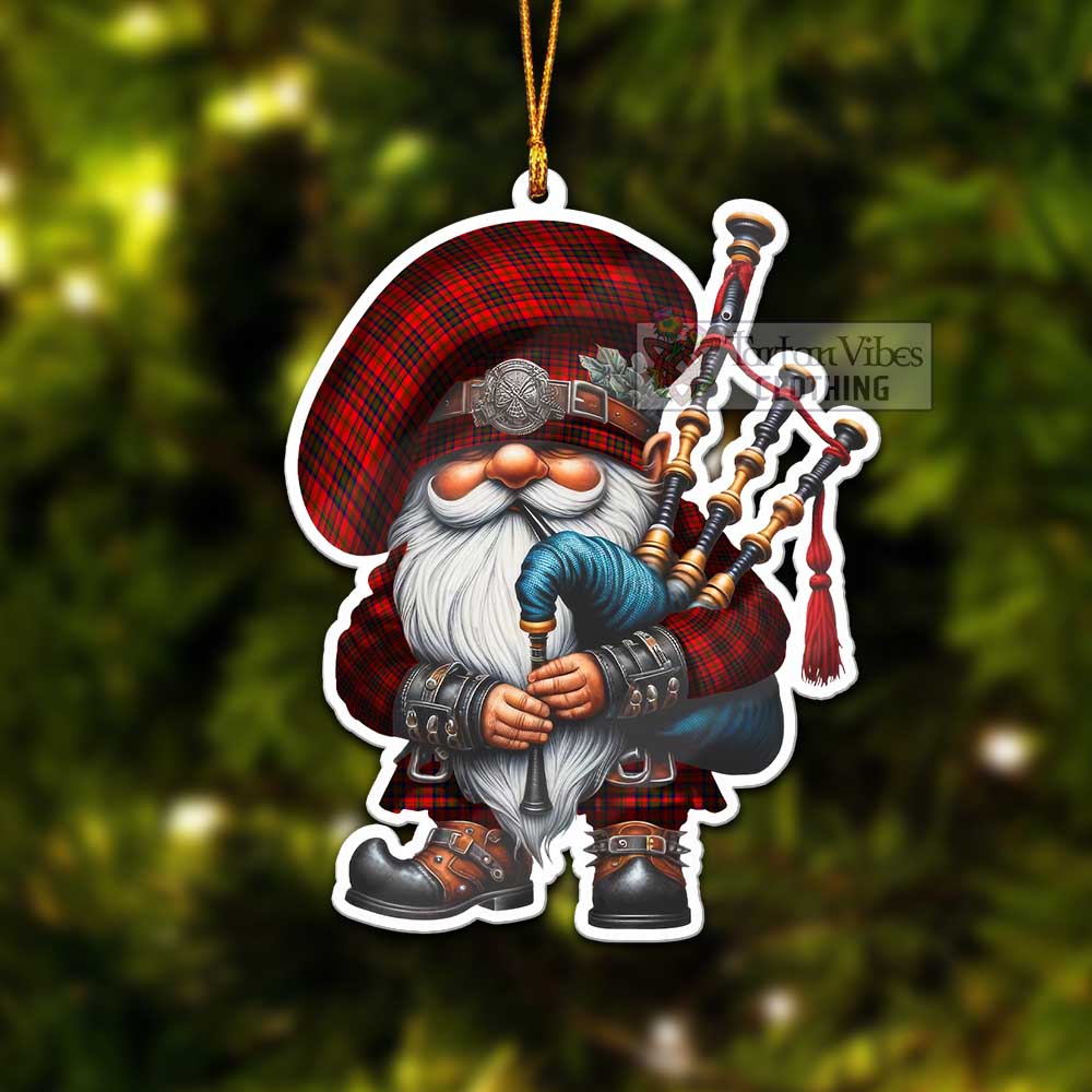 Tartan Vibes Clothing Matheson Tartan Badpiper Gnome Christmas Ornament
