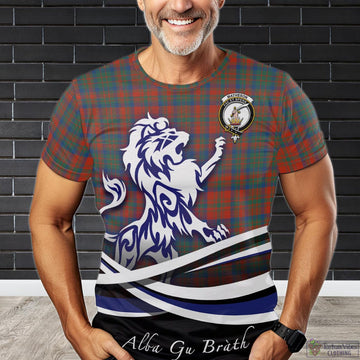 Matheson Ancient Tartan T-Shirt with Alba Gu Brath Regal Lion Emblem