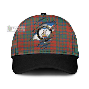 Matheson Ancient Tartan Classic Cap with Family Crest In Me Style