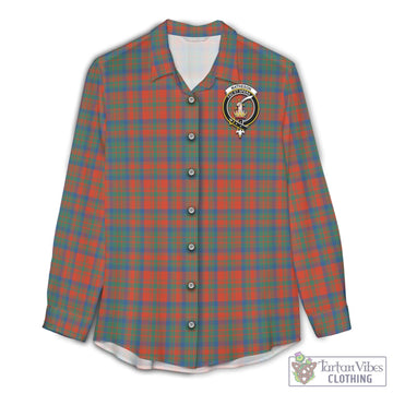 Matheson Ancient Tartan Womens Casual Shirt with Family Crest