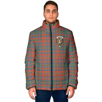 Matheson Ancient Tartan Padded Jacket with Family Crest