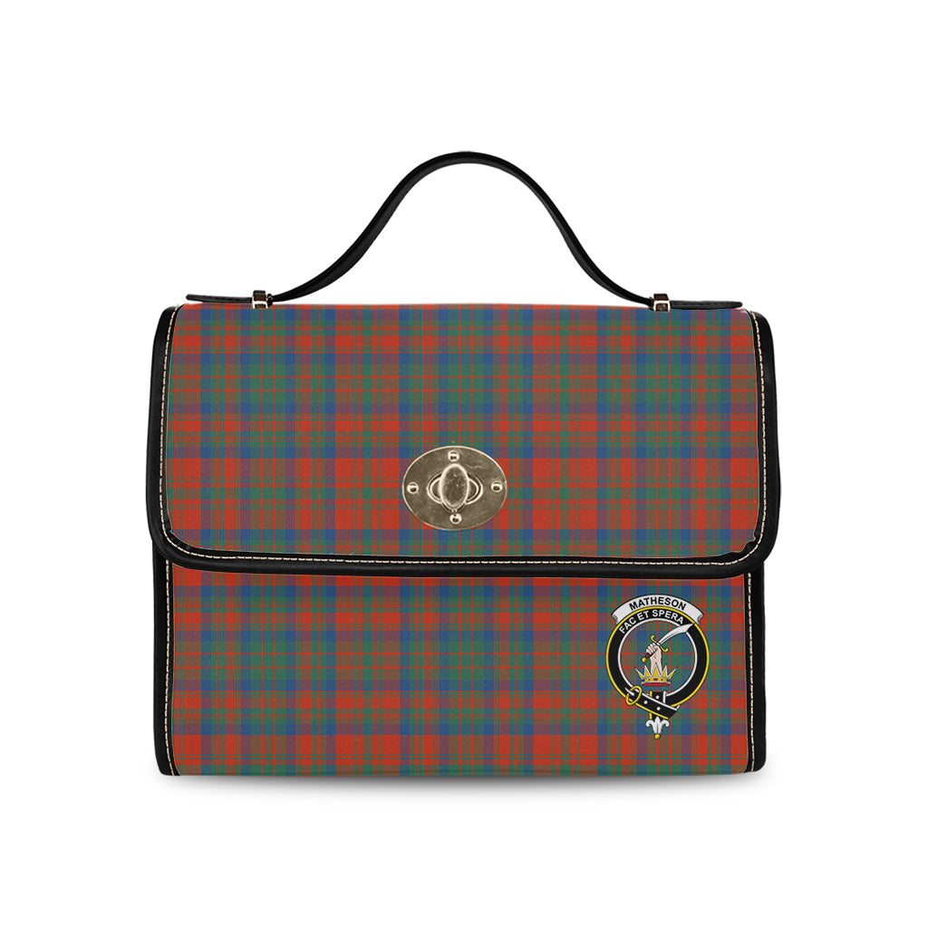 matheson-ancient-tartan-leather-strap-waterproof-canvas-bag-with-family-crest