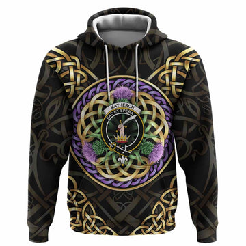 Matheson Clan Crest Hoodie Celtic Scottish Thistle