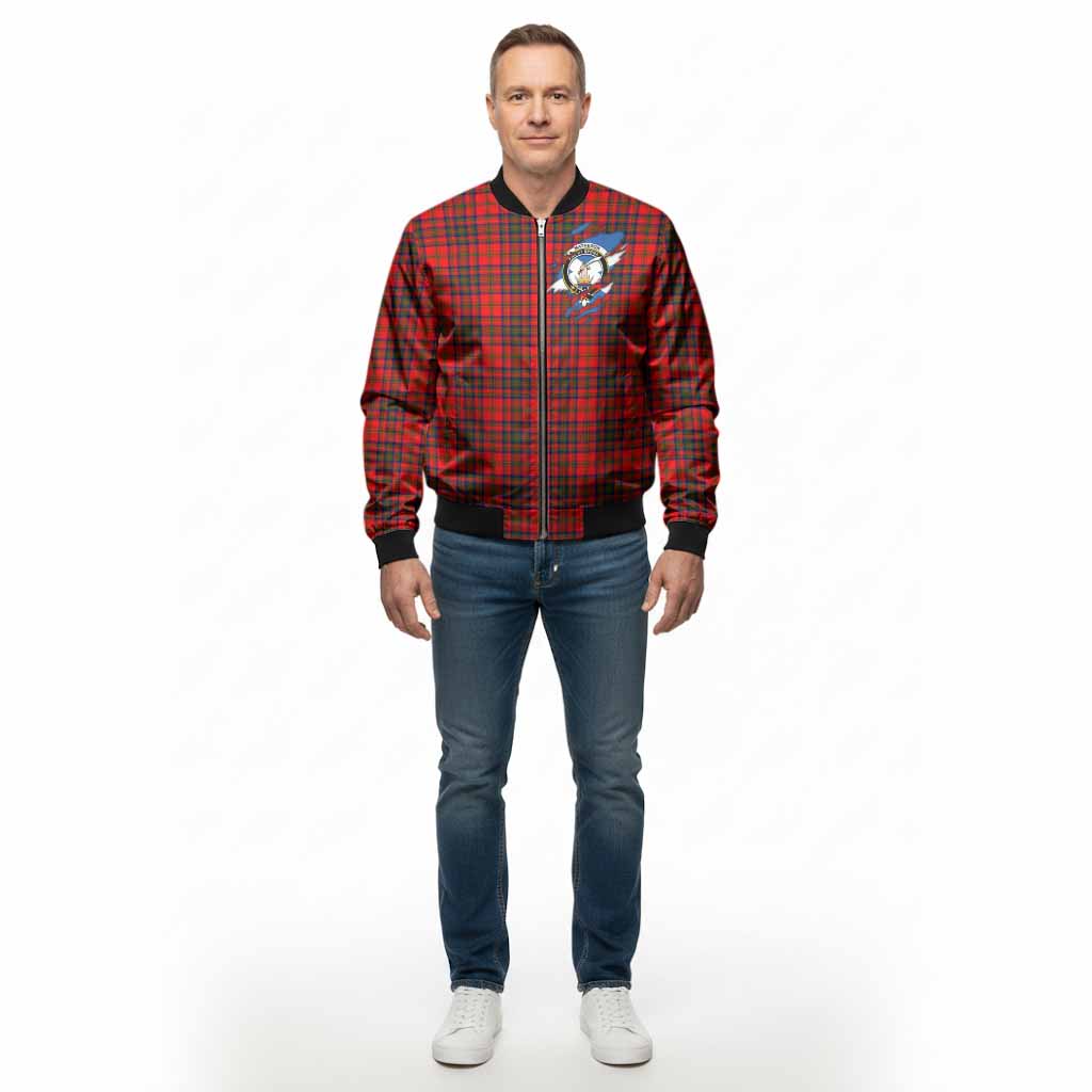 Matheson Clan Crest In Me Tartan Bomber Jacket Scotland Flag Style