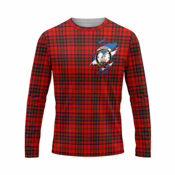 Matheson Clan Crest In Me Tartan Long Sleeve T-Shirt Scotland Flag Style