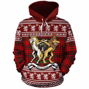 Matheson Clan Tartan Crest Christmas Cotton Hoodie Coat of Arms Funny Style