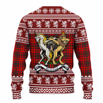 Matheson Clan Tartan Crest Christmas Ugly Sweater Coat of Arms Funny Style