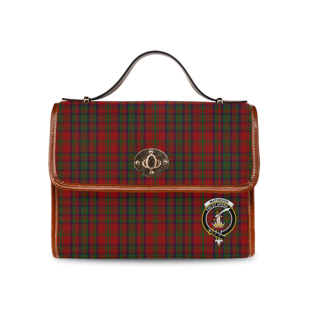 matheson-dress-tartan-leather-strap-waterproof-canvas-bag-with-family-crest