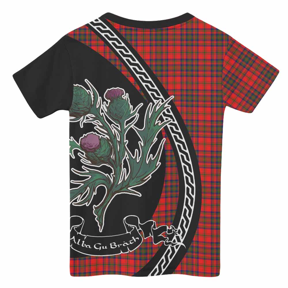 Matheson Family Crest Tartan Kid T-shirt Alba Thistle Inspired - Tartan Vibes Clothing