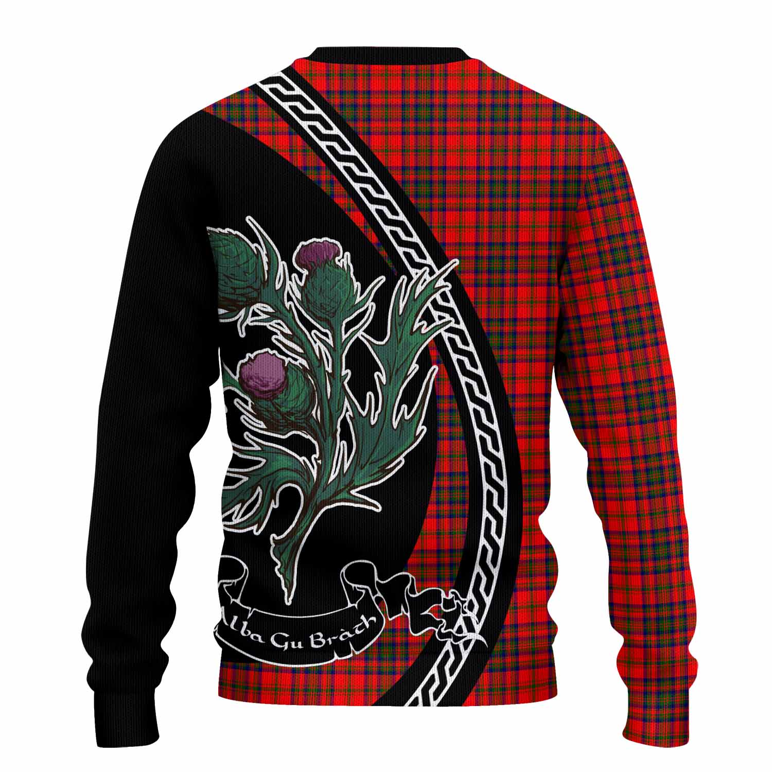 Matheson Family Crest Tartan Knitted Sweater Alba Thistle Inspired - Tartan Vibes Clothing
