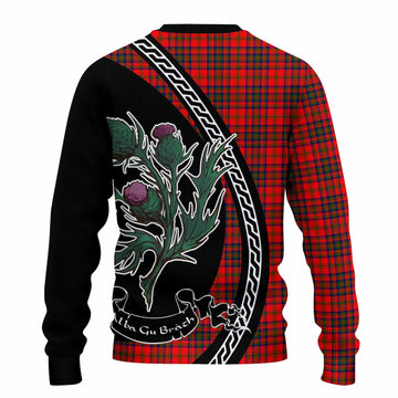 Matheson Family Crest Tartan Knitted Sweater Alba Thistle Inspired - Tartan Vibes Clothing