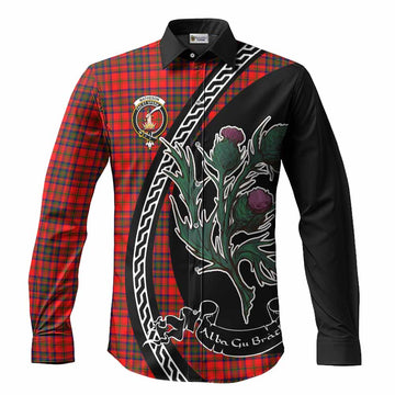 Matheson Family Crest Tartan Long Sleeve Button Shirts Alba Thistle Inspired