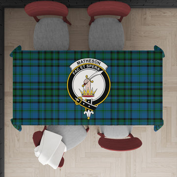 Matheson Hunting Tatan Tablecloth with Family Crest
