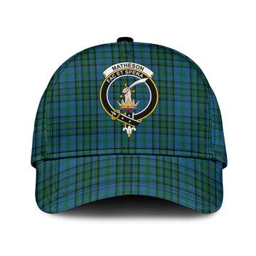 Matheson Hunting Tartan Classic Cap with Family Crest