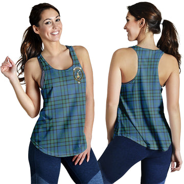 Matheson Hunting Ancient Tartan Women Racerback Tanks with Family Crest