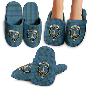 Matheson Hunting Ancient Tartan Home Slippers with Family Crest