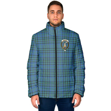Matheson Hunting Ancient Tartan Padded Jacket with Family Crest