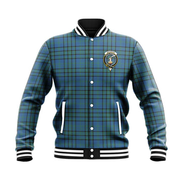 Matheson Hunting Ancient Tartan Baseball Jacket with Family Crest