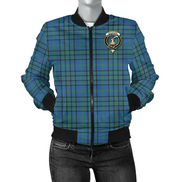 Matheson Hunting Ancient Tartan Bomber Jacket with Family Crest