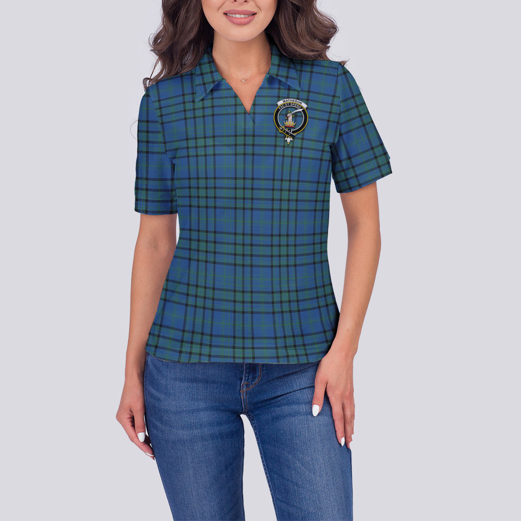 matheson-hunting-ancient-tartan-polo-shirt-with-family-crest-for-women