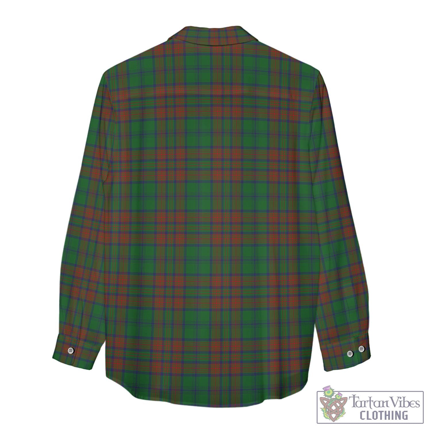 Tartan Vibes Clothing Matheson Hunting Highland Tartan Womens Casual Shirt with Family Crest