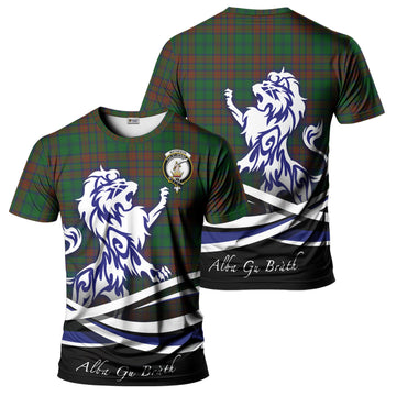 Matheson Hunting Highland Tartan T-Shirt with Alba Gu Brath Regal Lion Emblem