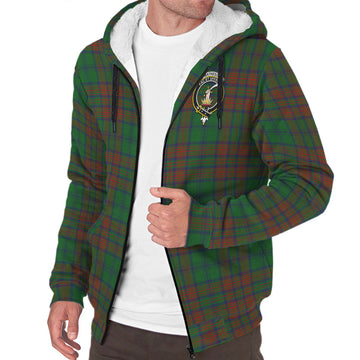 Matheson Hunting Highland Tartan Sherpa Hoodie with Family Crest