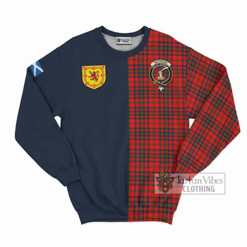 Tartan Vibes Clothing Matheson Modern Tartan Sweatshirt with Scottish Lion Royal Arm Half Style