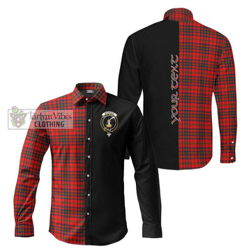Matheson Tartan Long Sleeve Button Shirt with Family Crest and Half Of Me Style Men's Shirt S - Tartanvibesclothing Shop