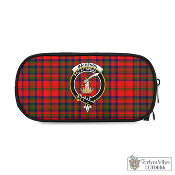 Tartan Vibes Clothing Matheson Modern Tartan Pen and Pencil Case with Family Crest