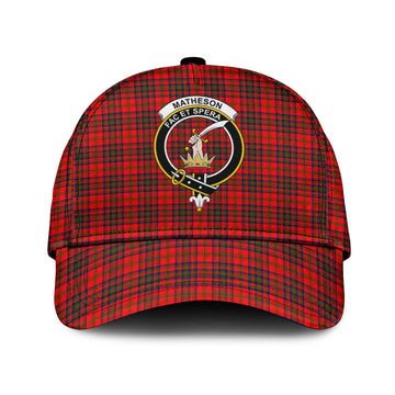 Matheson Modern Tartan Classic Cap with Family Crest