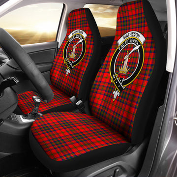 Matheson Modern Tartan Car Seat Cover with Family Crest One Size - Tartanvibesclothing