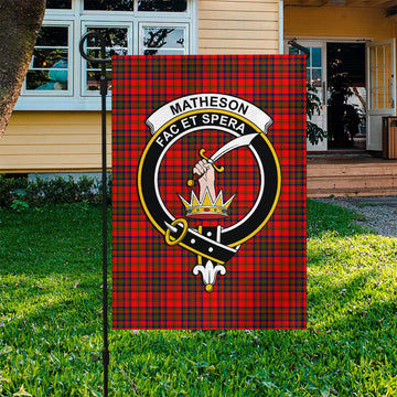 Matheson Tartan Flag with Family Crest - Tartan Vibes Clothing