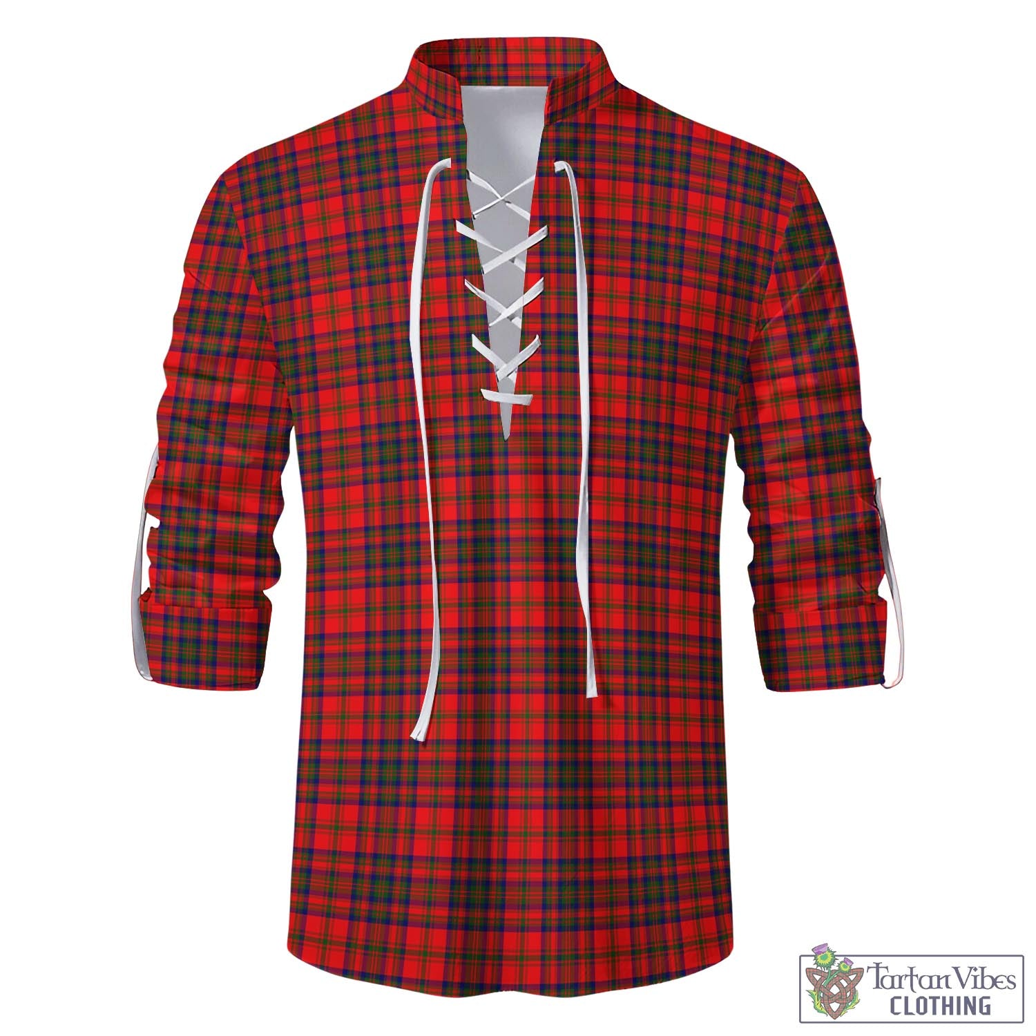 Tartan Vibes Clothing Matheson Modern Tartan Men's Scottish Traditional Jacobite Ghillie Kilt Shirt