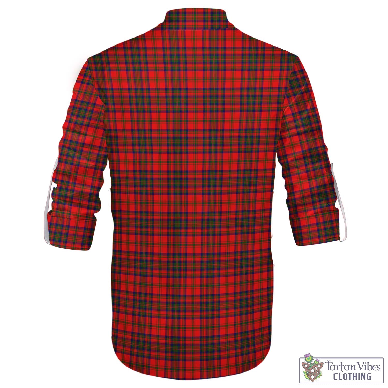 Tartan Vibes Clothing Matheson Modern Tartan Men's Scottish Traditional Jacobite Ghillie Kilt Shirt with Family Crest