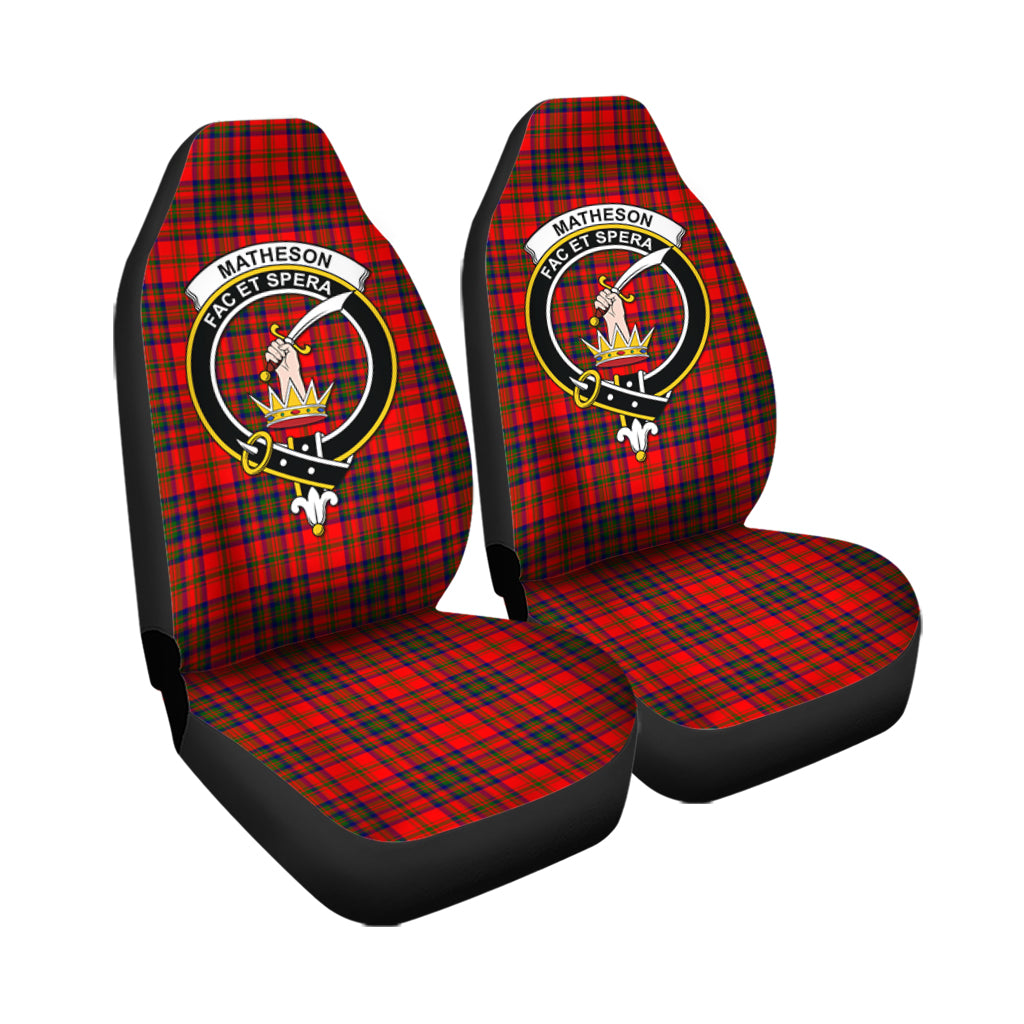 Matheson Modern Tartan Car Seat Cover with Family Crest - Tartanvibesclothing