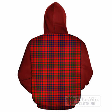 Matheson Tartan Accent Cotton Hoodie with Family Crest