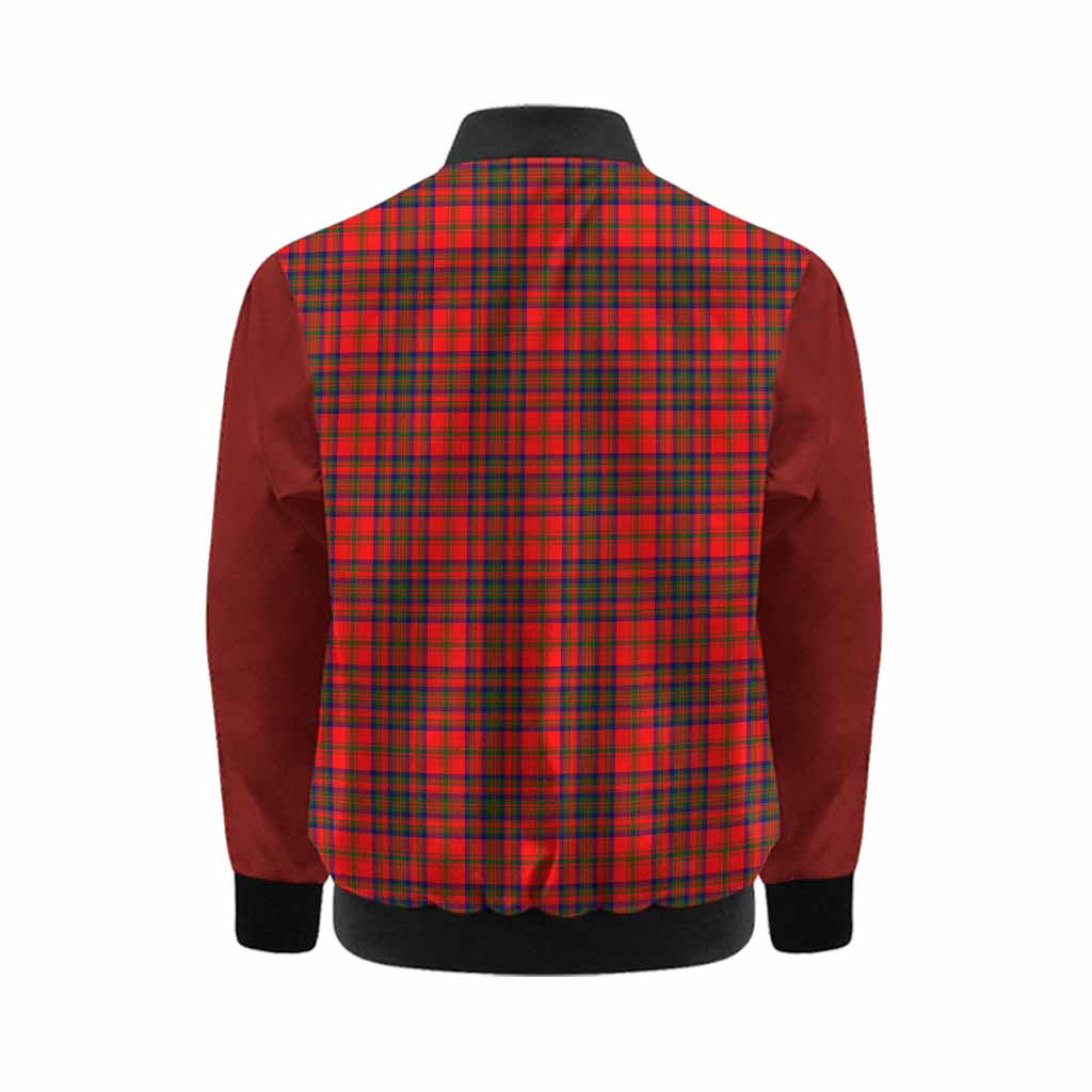 Matheson Tartan Accent Kid Bomber Jacket with Family Crest