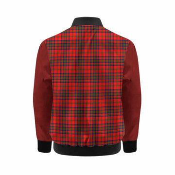 Matheson Tartan Accent Kid Bomber Jacket with Family Crest