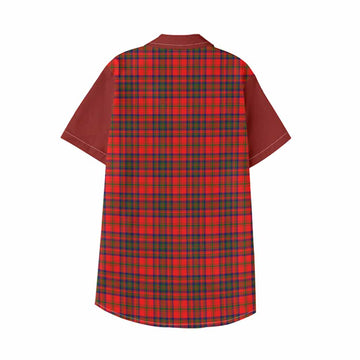 Matheson Tartan Accent Kid Hawaiian Shirt with Family Crest