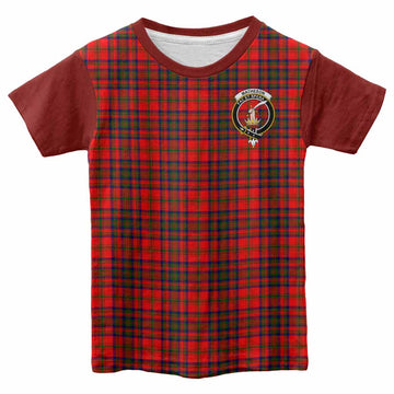 Matheson Tartan Accent Kid T-shirt with Family Crest