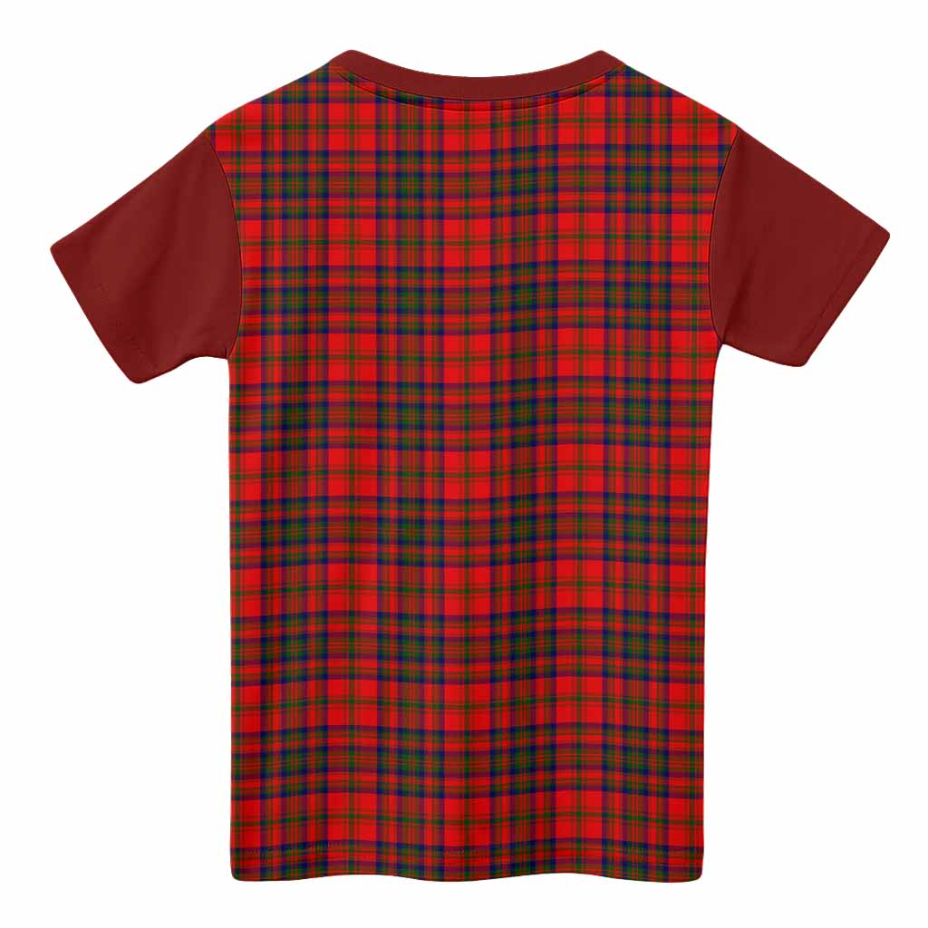 Matheson Tartan Accent Kid T-shirt with Family Crest