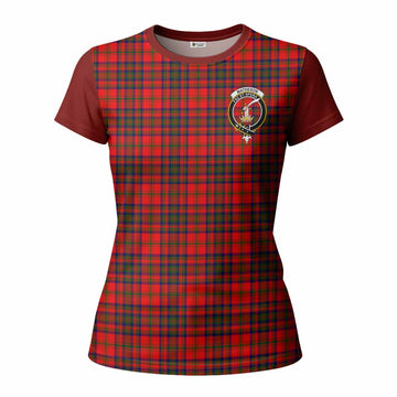 Matheson Tartan Accent Women T shirt with Family Crest