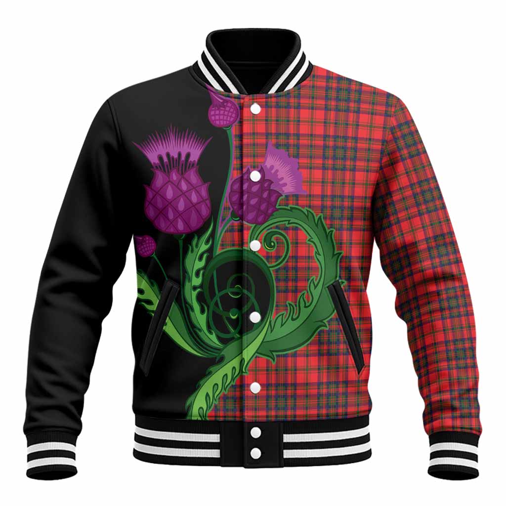 Matheson Tartan Baseball Jacket Traditional Scottish Thistle