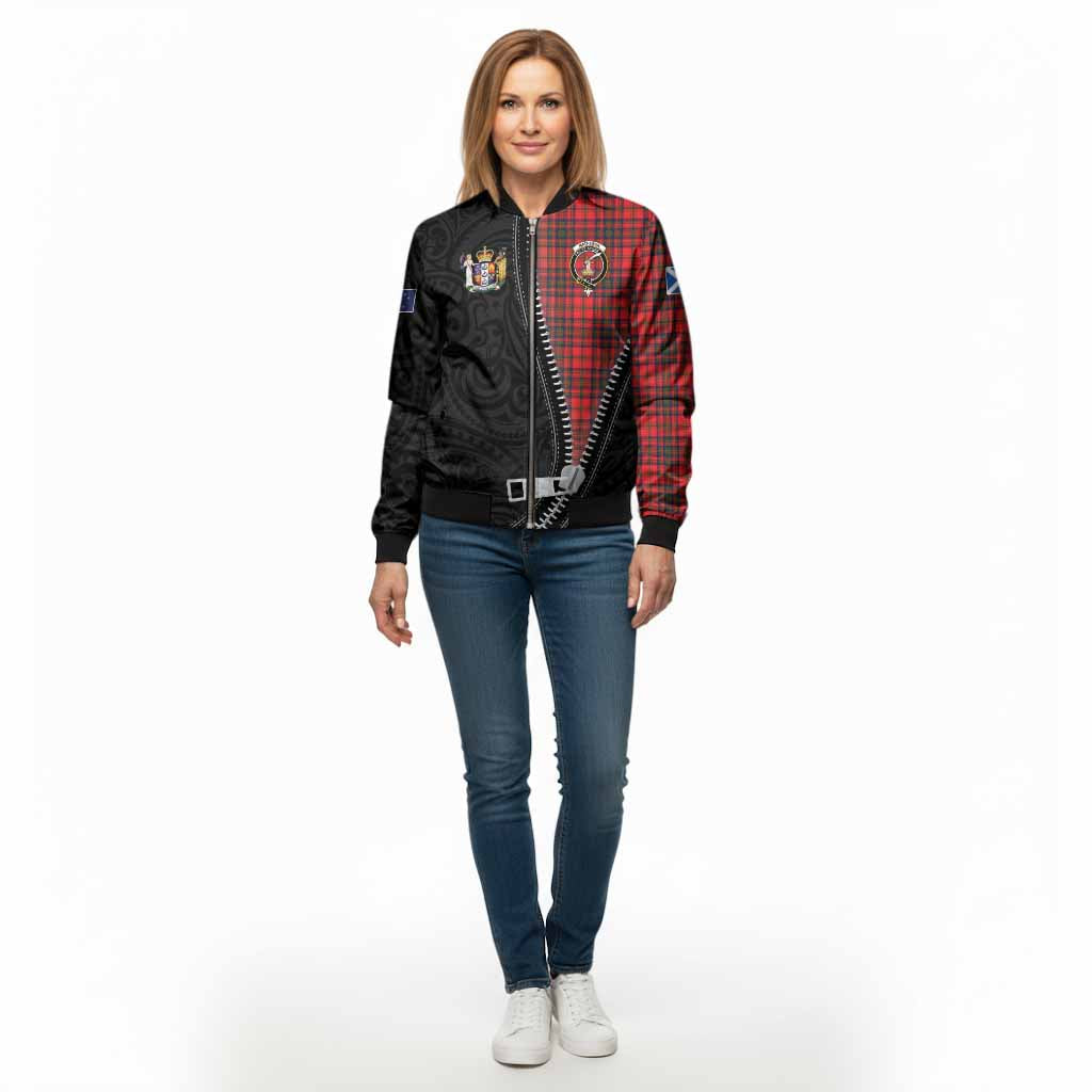 Matheson Tartan Bomber Jacket New Zealand Pattern Unique Zipper Stylized
