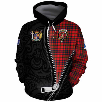 Matheson Tartan Cotton Hoodie New Zealand Pattern Unique Zipper Stylized