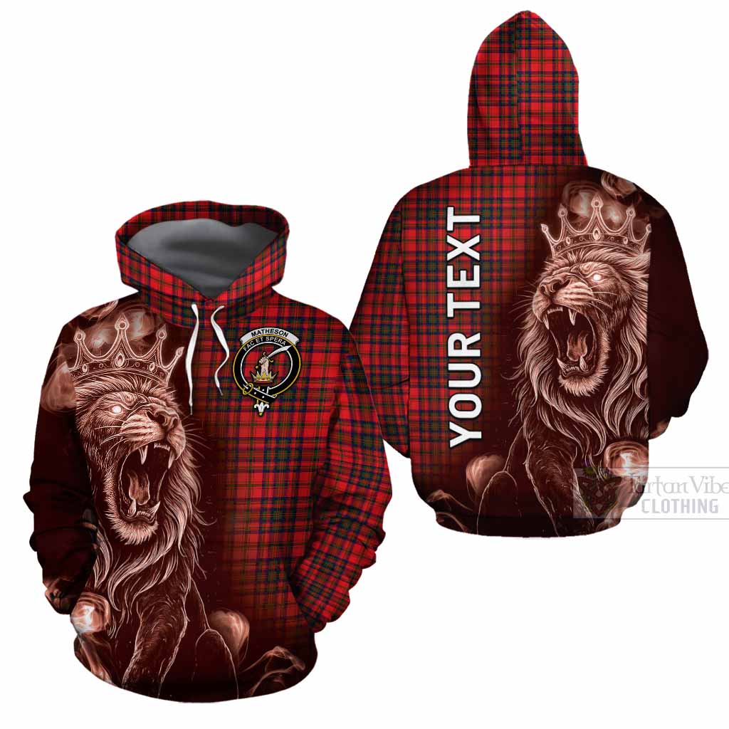 Matheson Tartan Cotton Hoodie Roaring Lion Heritage