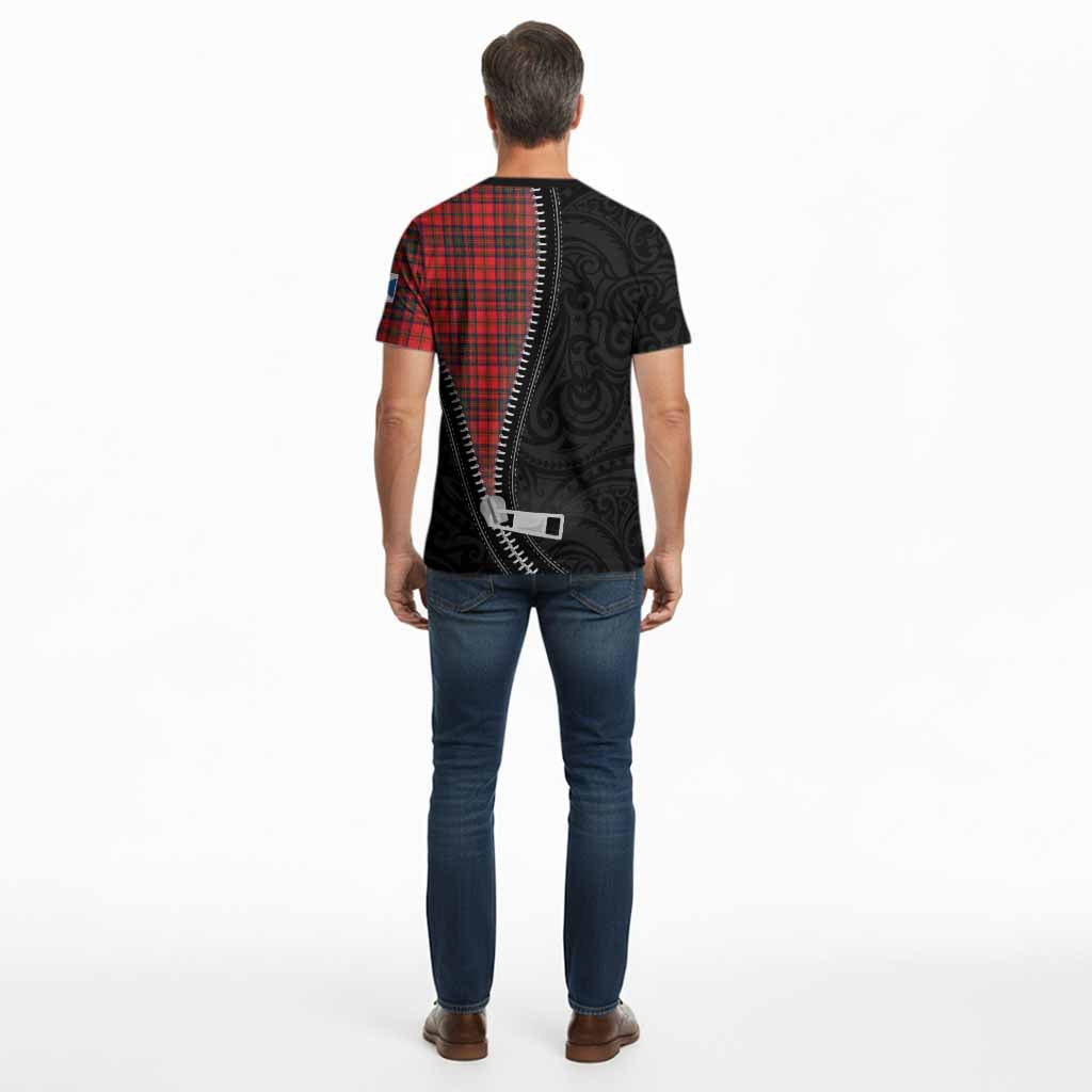 Matheson Tartan Cotton T-shirt New Zealand Pattern Unique Zipper Stylized