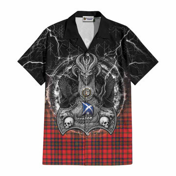 Matheson Tartan Crest Cotton Hawaiian Shirt Celtic Odin's Raven Legacy